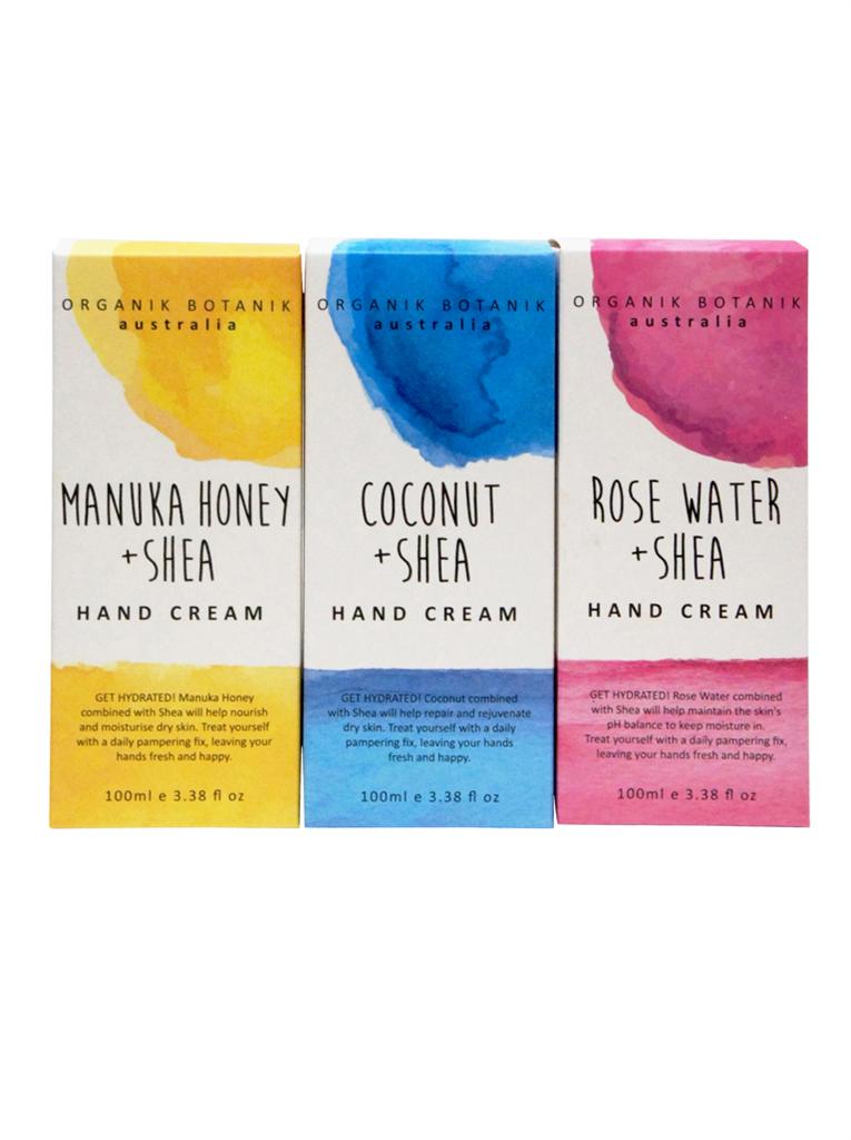 Organik Botanik Splotch 100ml Rose water Boxed Hand Cream Moisturizer