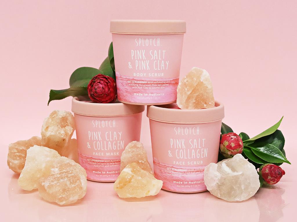Organik Botanik Splotch Face Scrub Tub With Pink Salt & Collagen