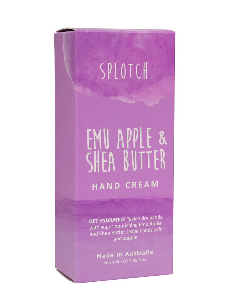 Organik Botanik Splotch Emu Apple & Shea Butter 100ml Boxed Hand Cream Moisturizer