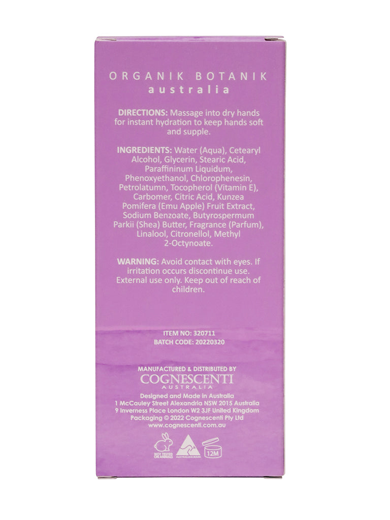 Organik Botanik Splotch Emu Apple & Shea Butter 100ml Boxed Hand Cream Moisturizer