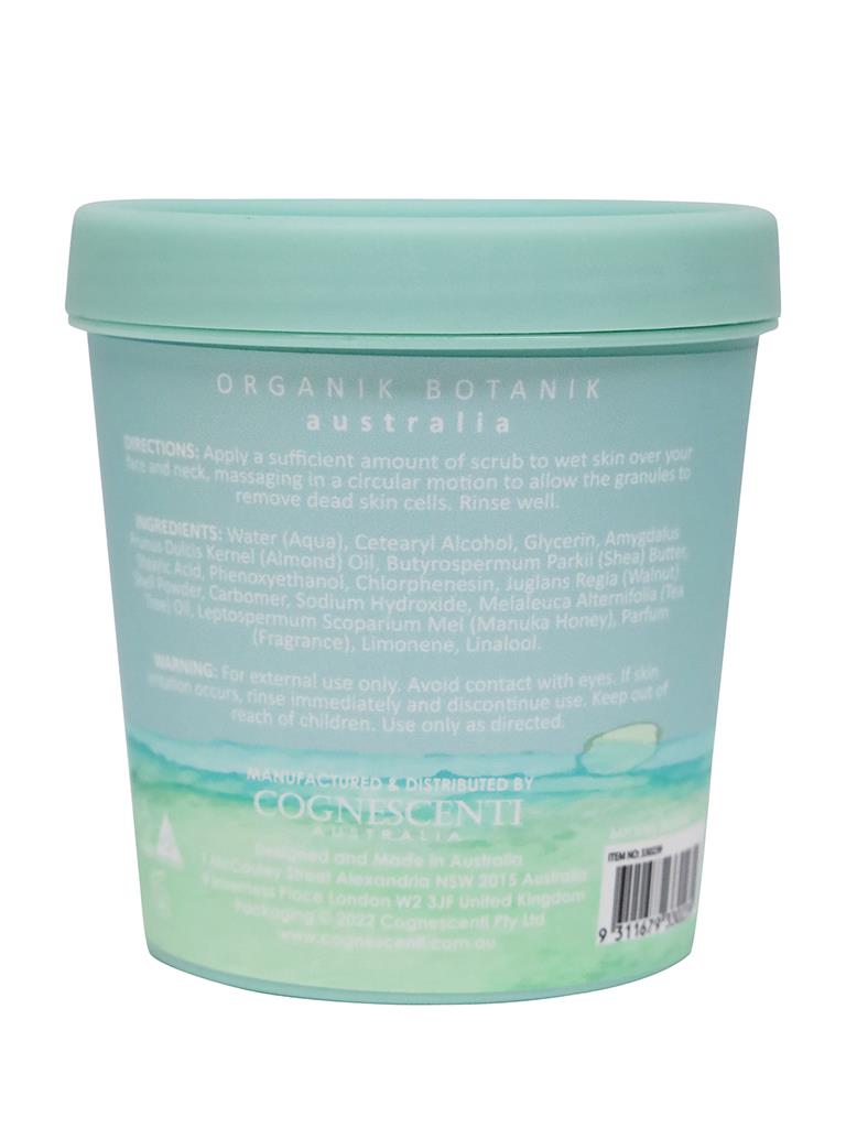 Organik Botanik Splotch Face Scrub Tub Tea Tree & Manuka Honey