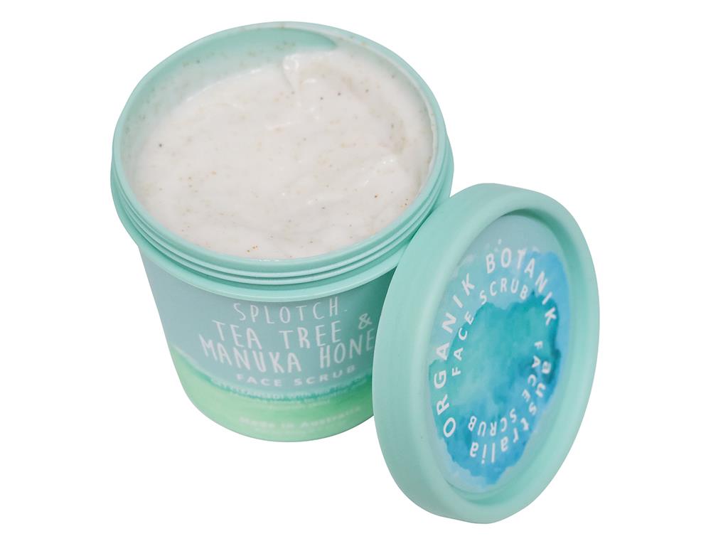 Organik Botanik Splotch Face Scrub Tub Tea Tree & Manuka Honey