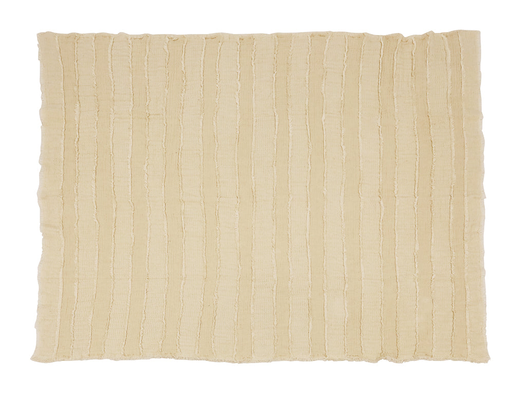 Luxurious Coogee cotton throw blanket white