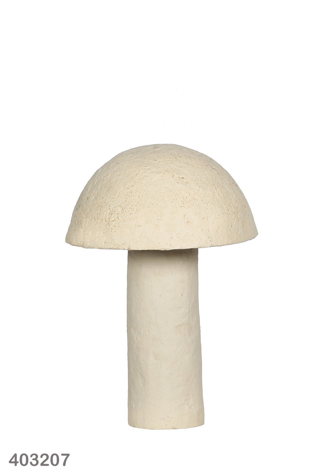 Mushroom Table Lamp Paper Mache Off White 45CM