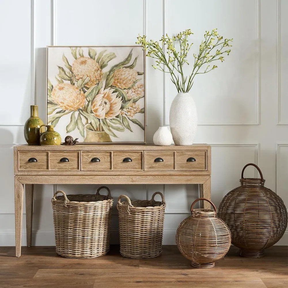 S/3 Andal Rattan Storage Baskets