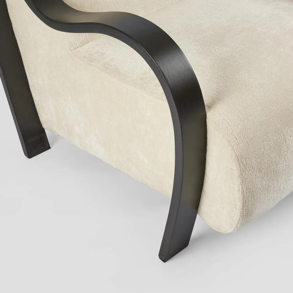 Apollo Armchair Ivory & Black PRE ORDER ETA 17-05-2025