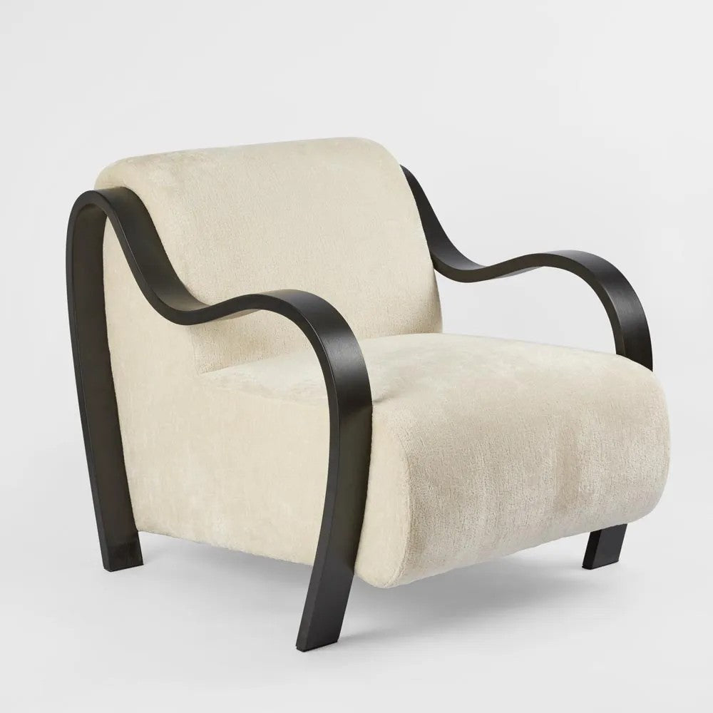 Apollo Armchair Ivory & Black PRE ORDER ETA 17-05-2025