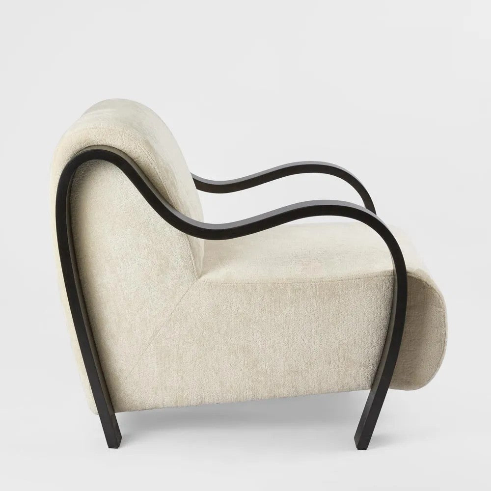 Apollo Armchair Ivory & Black PRE ORDER ETA 17-05-2025