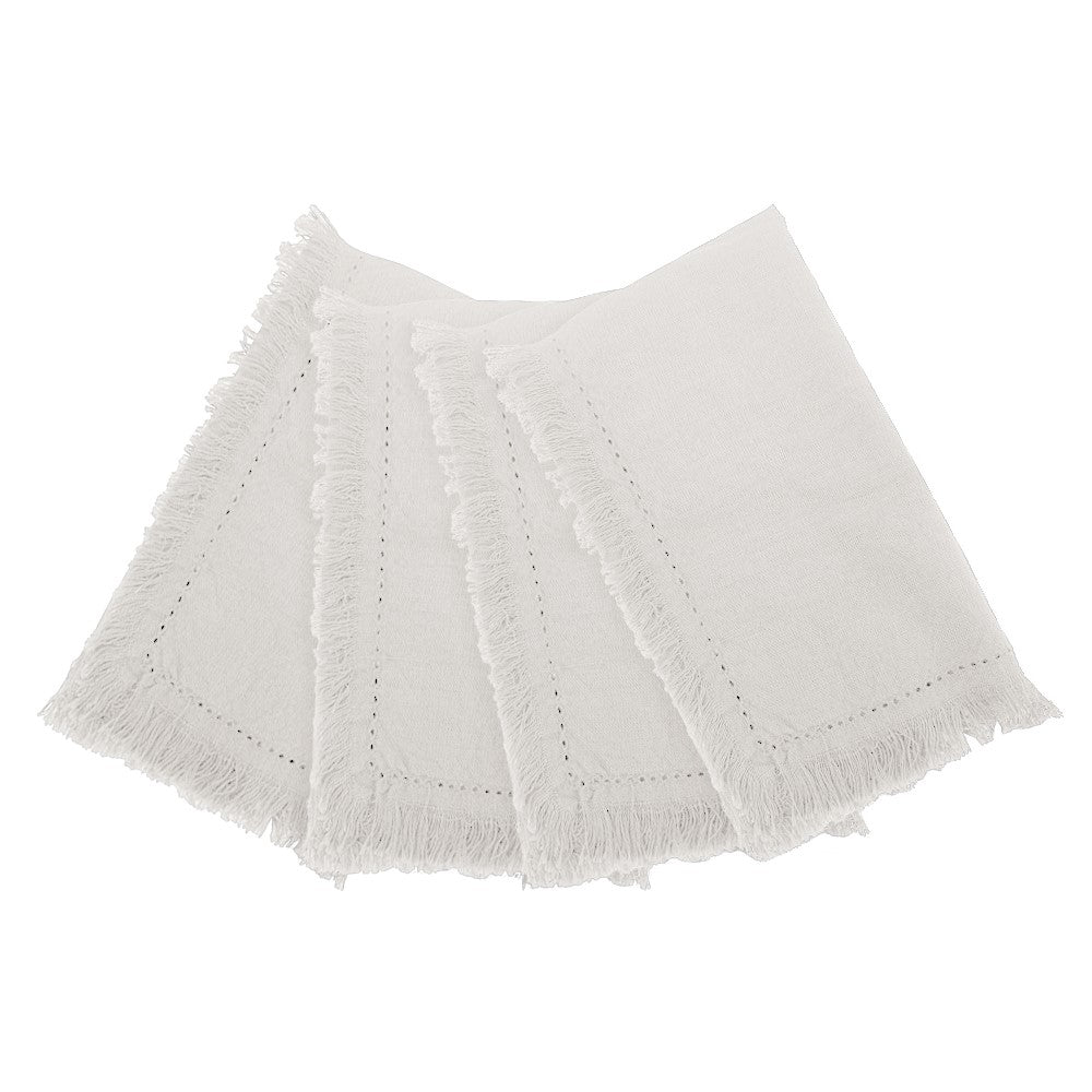 J.Elliot Avani set of 4 napkins ivory