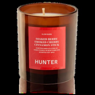 Hunter Candles Christmas Slow Burn Soaked Berry Smoked Cherry & Cinammon