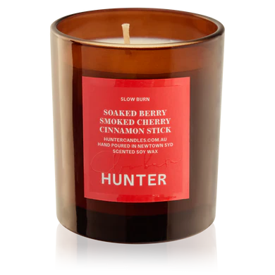 Hunter Candles Christmas Slow Burn Soaked Berry Smoked Cherry & Cinammon