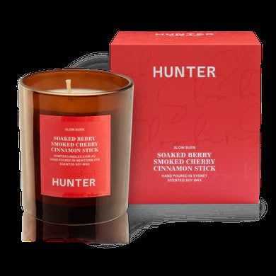 Hunter Candles Christmas Slow Burn Soaked Berry Smoked Cherry & Cinammon