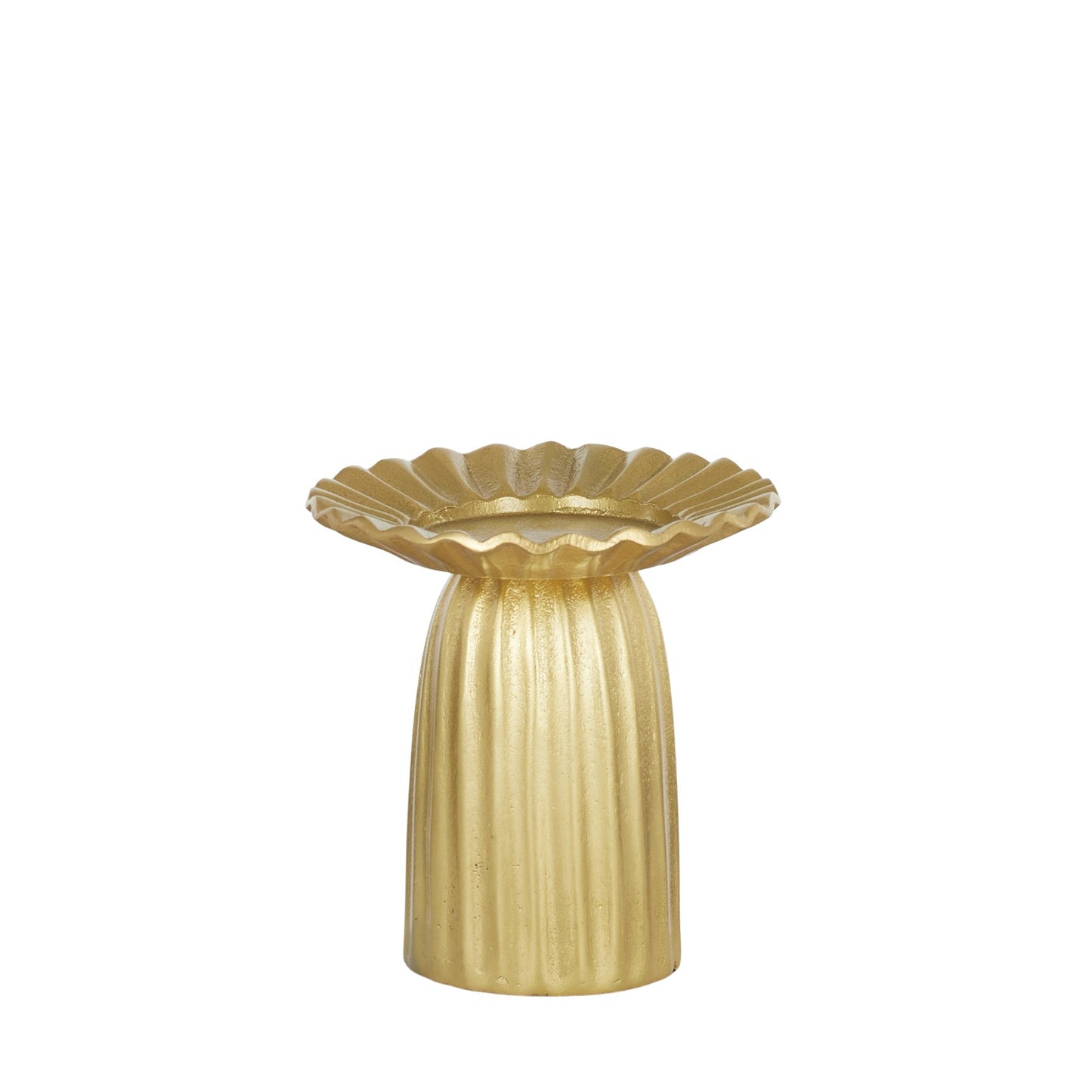 Ilona Metal Gold Small Candle Holder