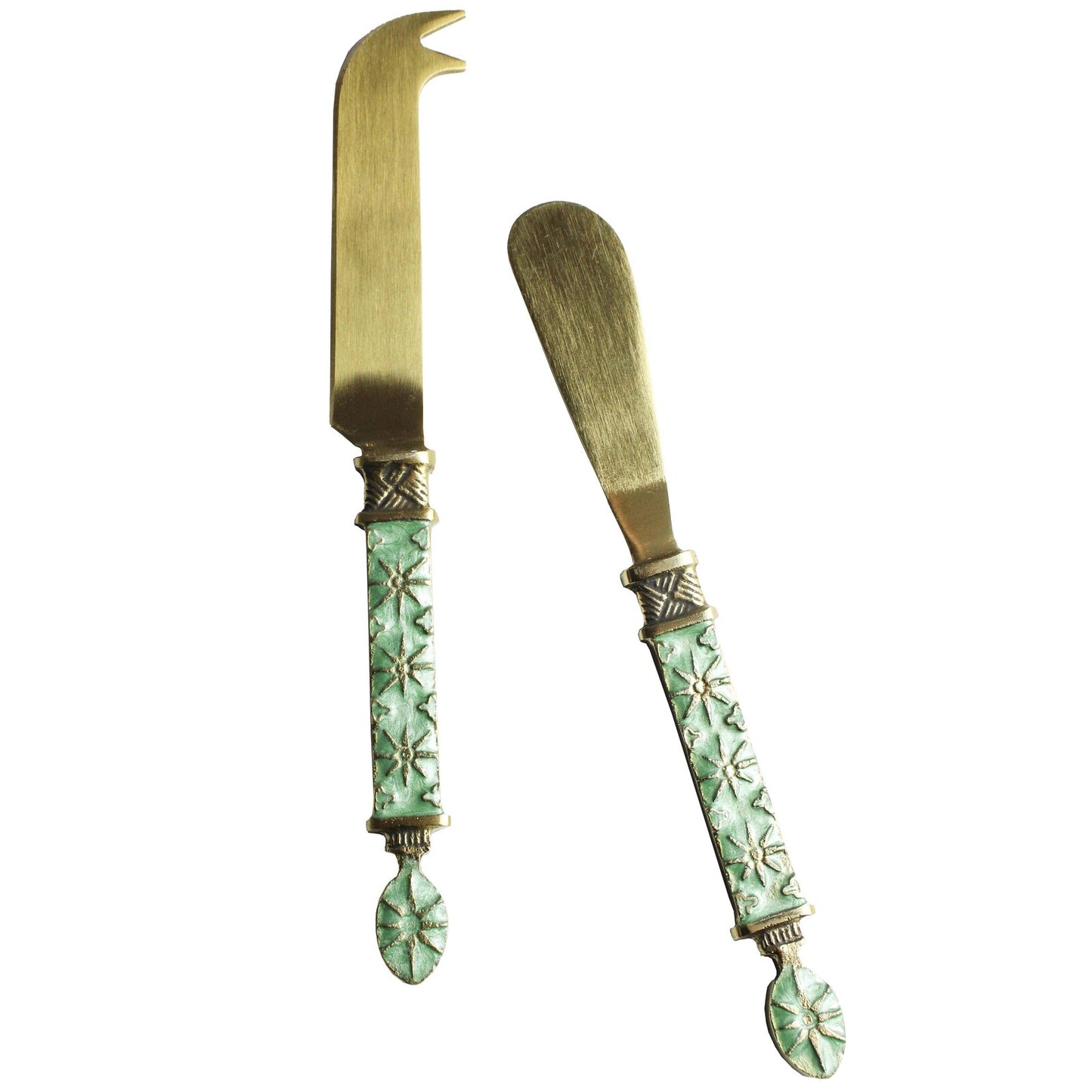 Stainless Steel Faro Cheese/Butter Spreader Knife Set of 2