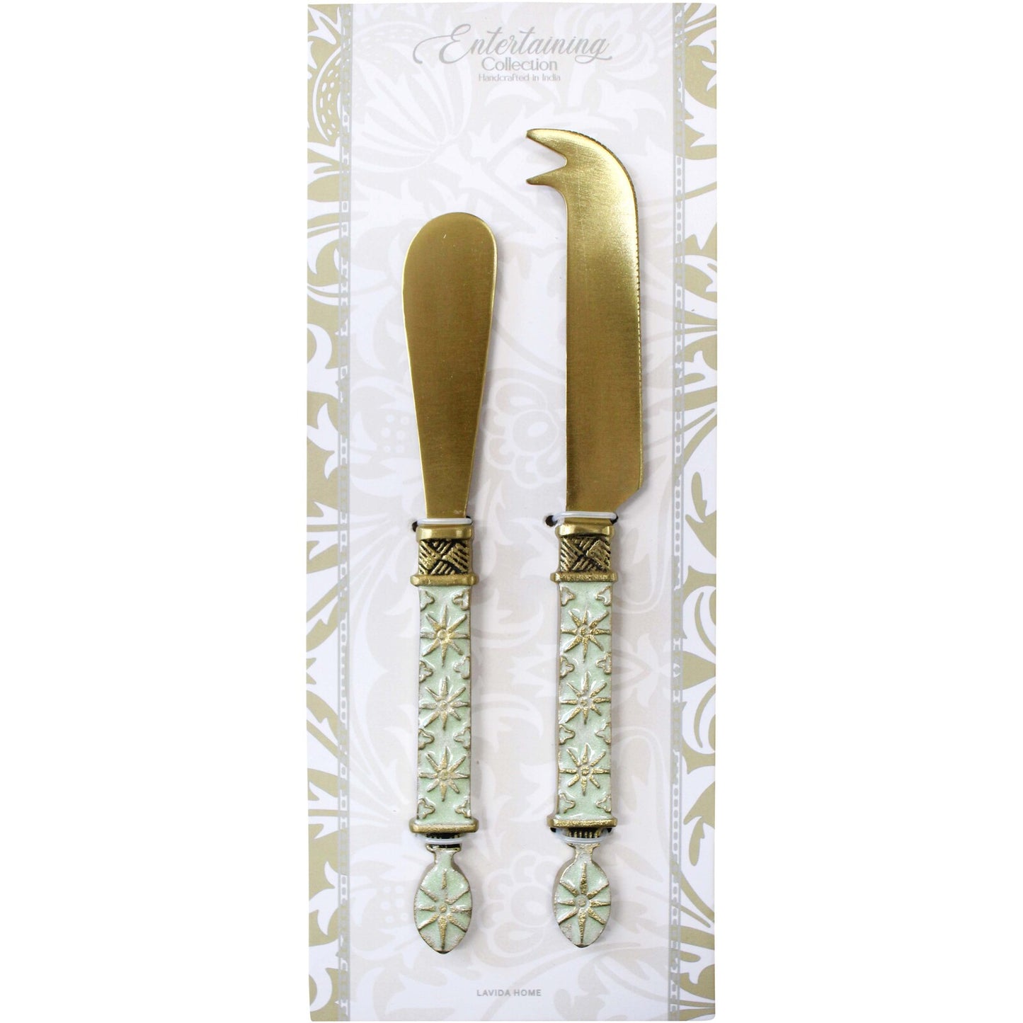Stainless Steel Faro Cheese/Butter Spreader Knife Set of 2