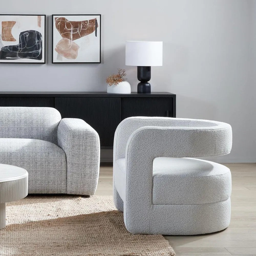 Cleo ArmChair Vanilla Boucle
