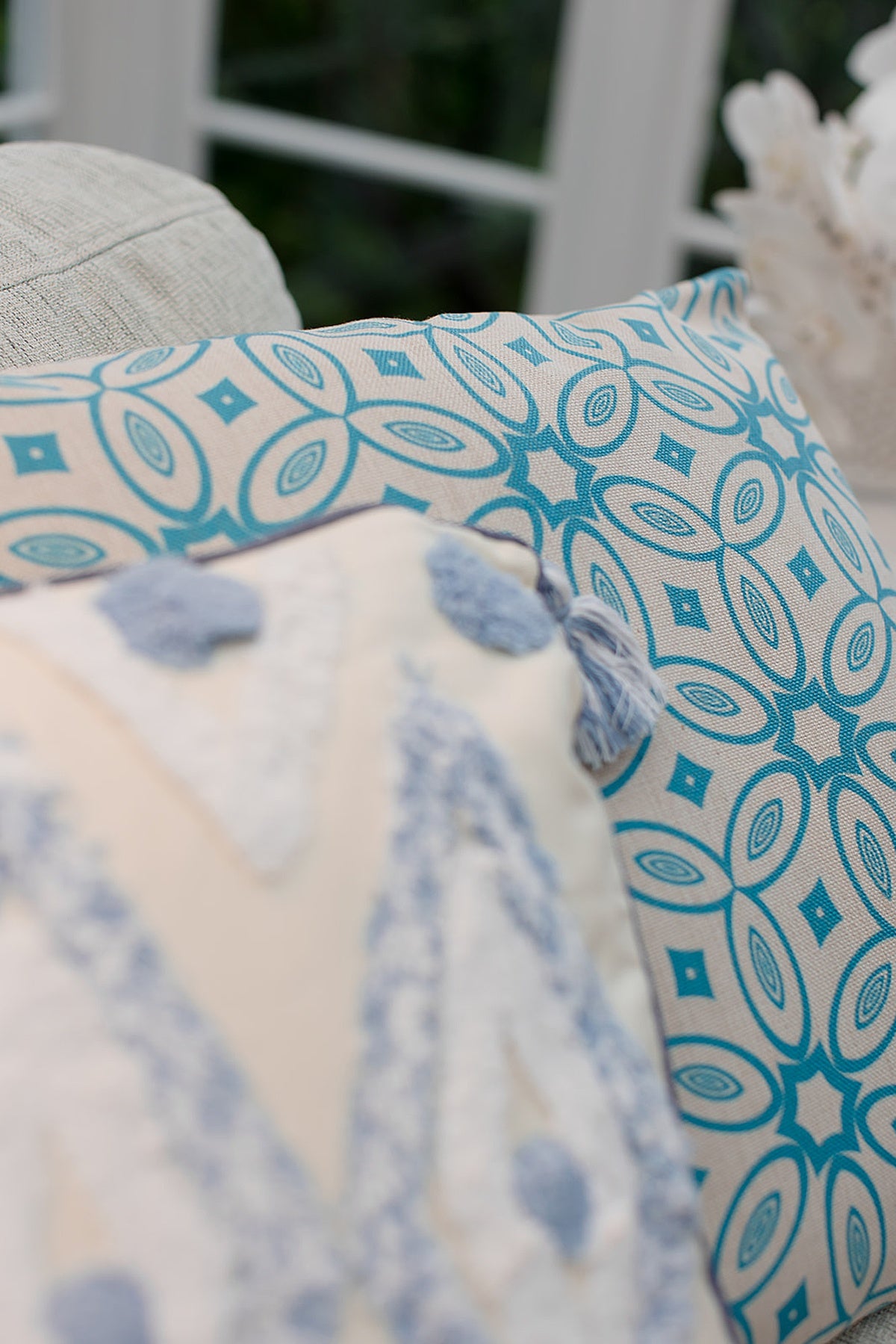 Flower Circle Bohemian Cushion 50x50cm