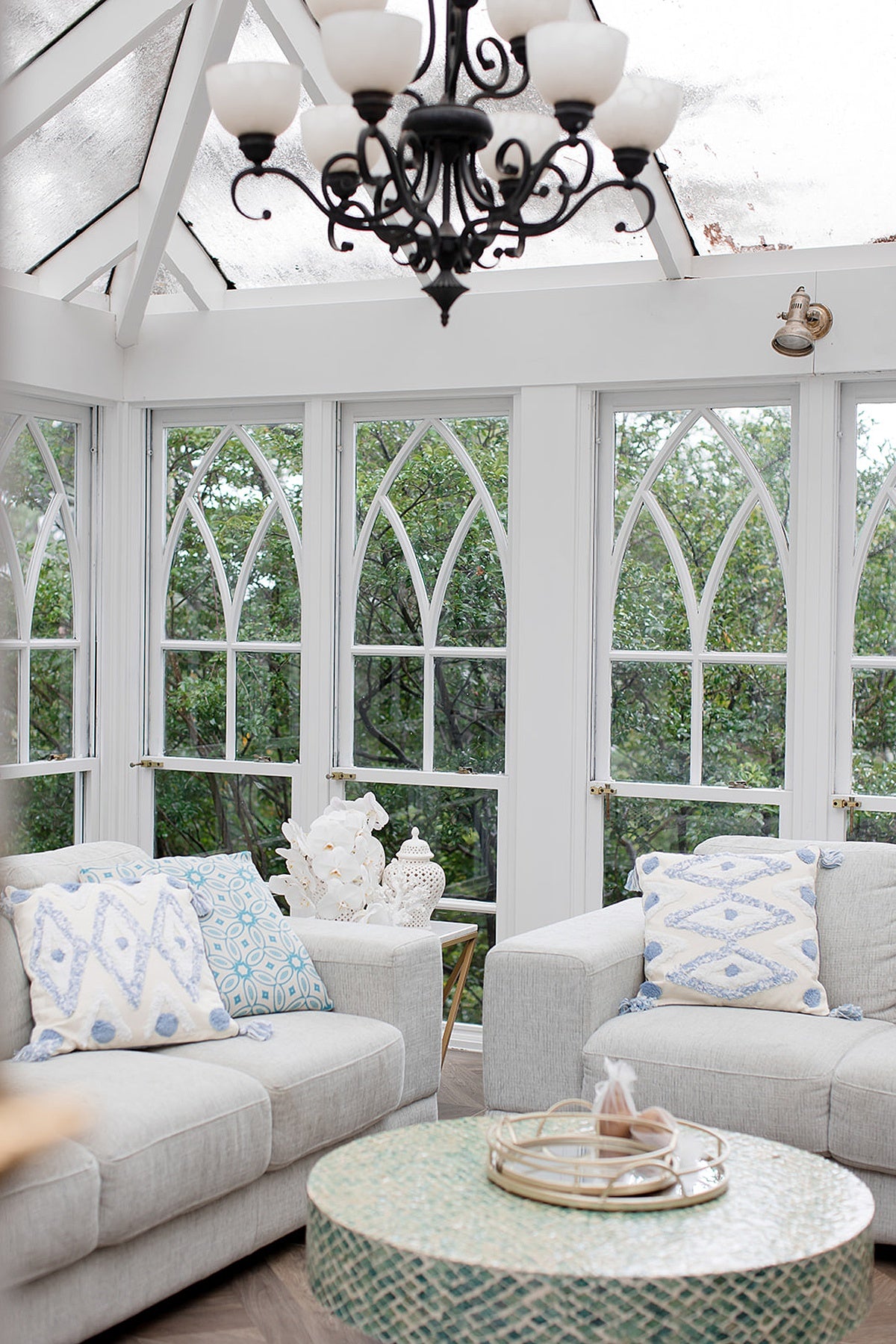 Flower Circle Bohemian Cushion 50x50cm