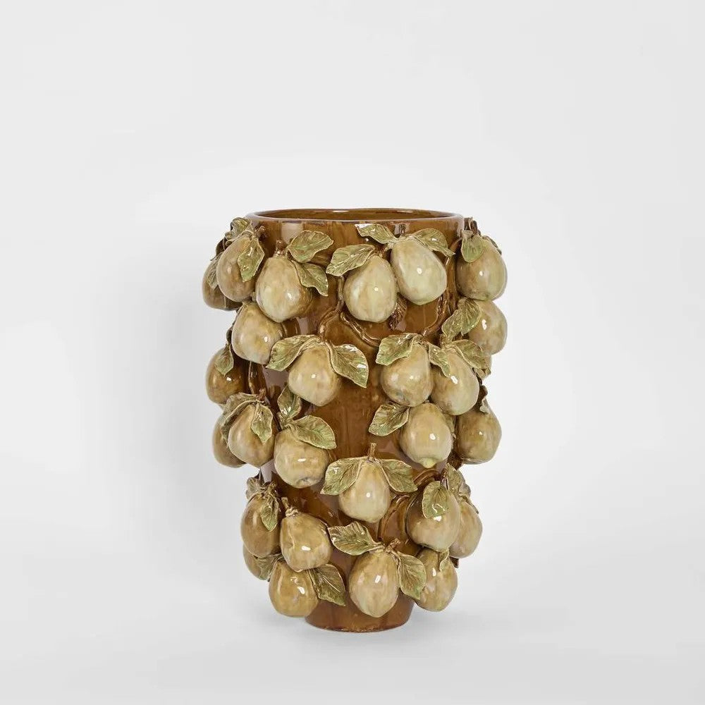 Pear Tall Vase Brown & Cream ETA 24/03/2026