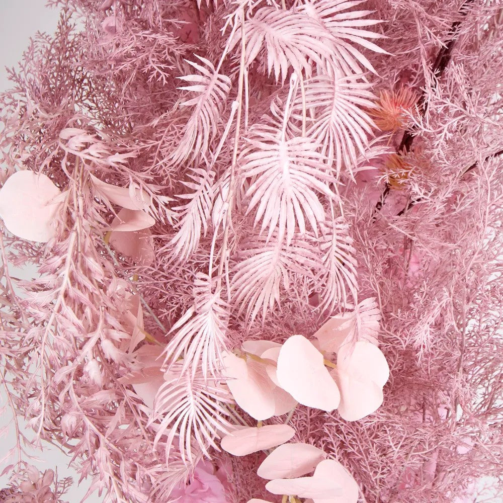 Artificial Flora Flower Table Runner Pink Foliage