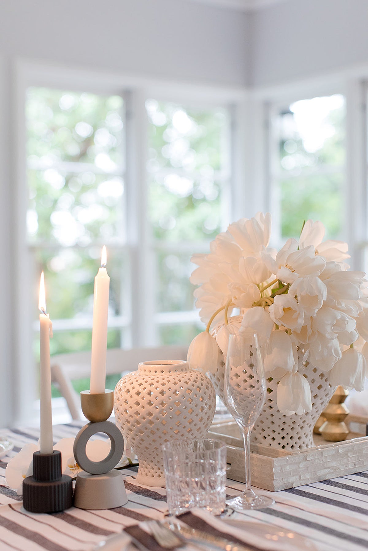 Ivana Multicolor Metal Candle holder