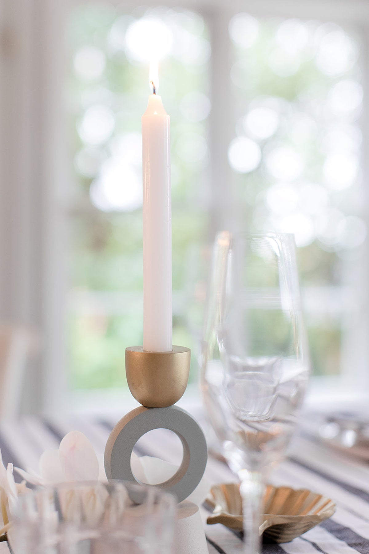 Ivana Multicolor Metal Candle holder