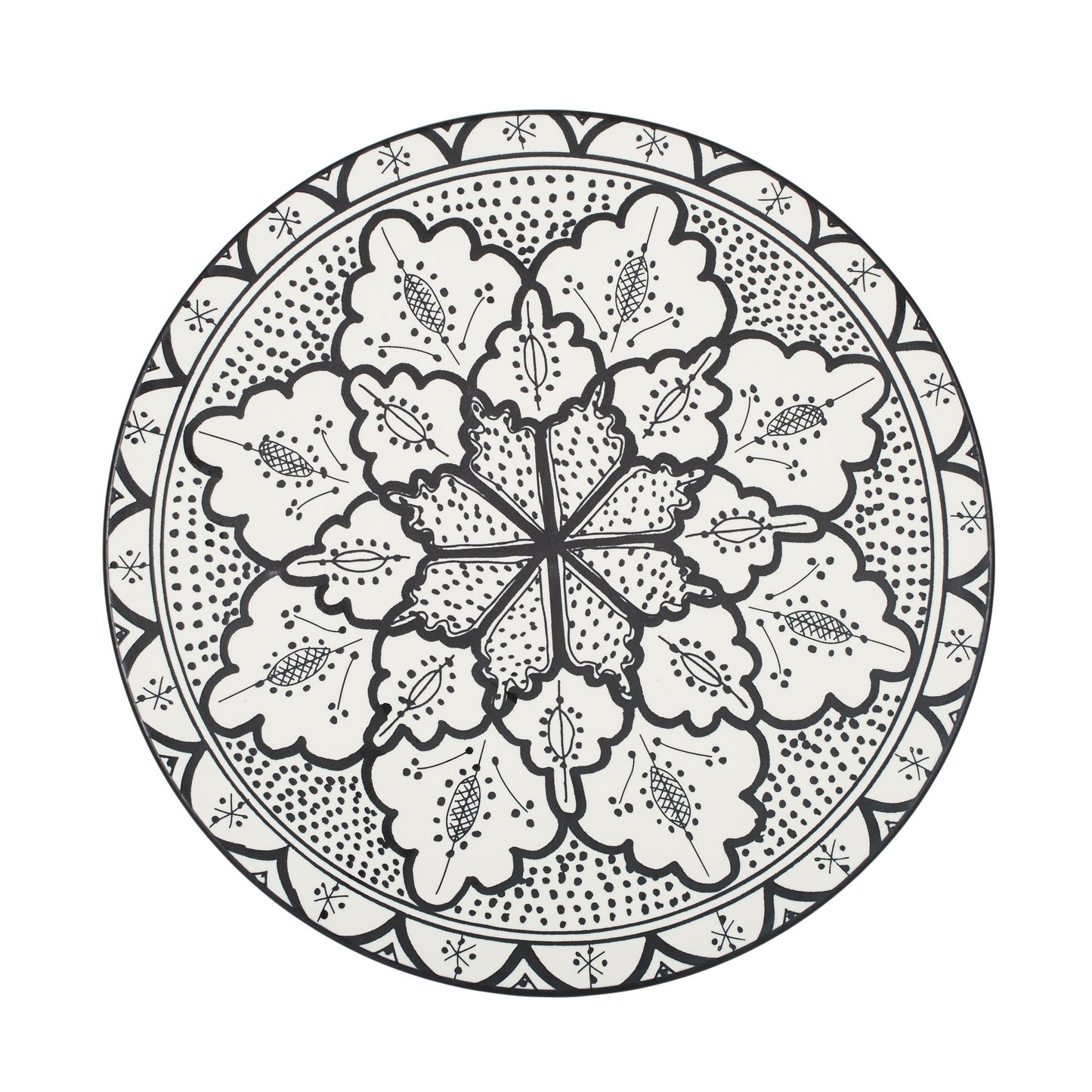 Aleah ceramic cheese board-Black