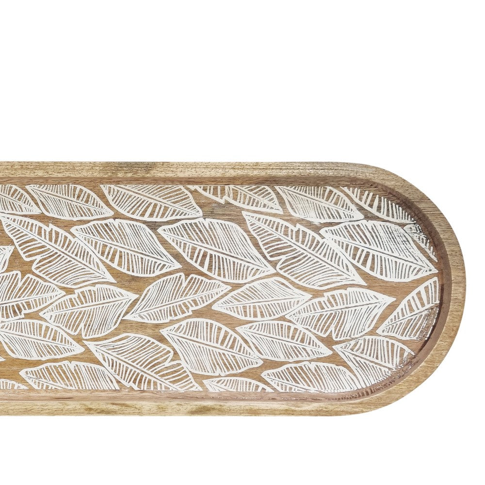 J.Elliot Maya oval serving tray 60x16cm natural