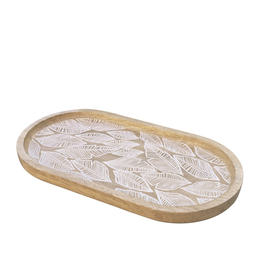 J.Elliot Maya oval serving tray 30x16cm natural
