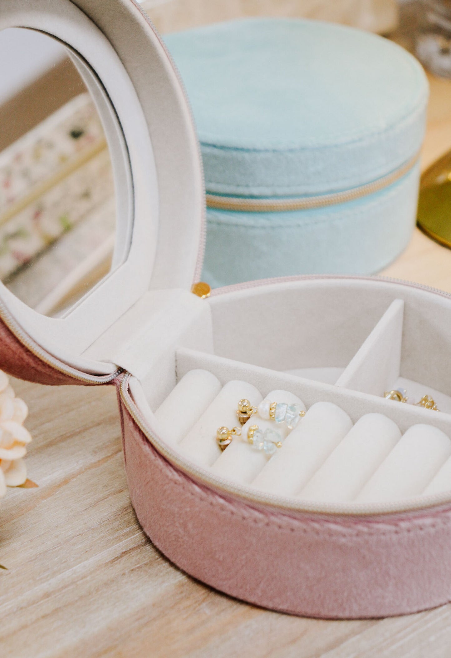 Mini Pink Jewellery Case Box