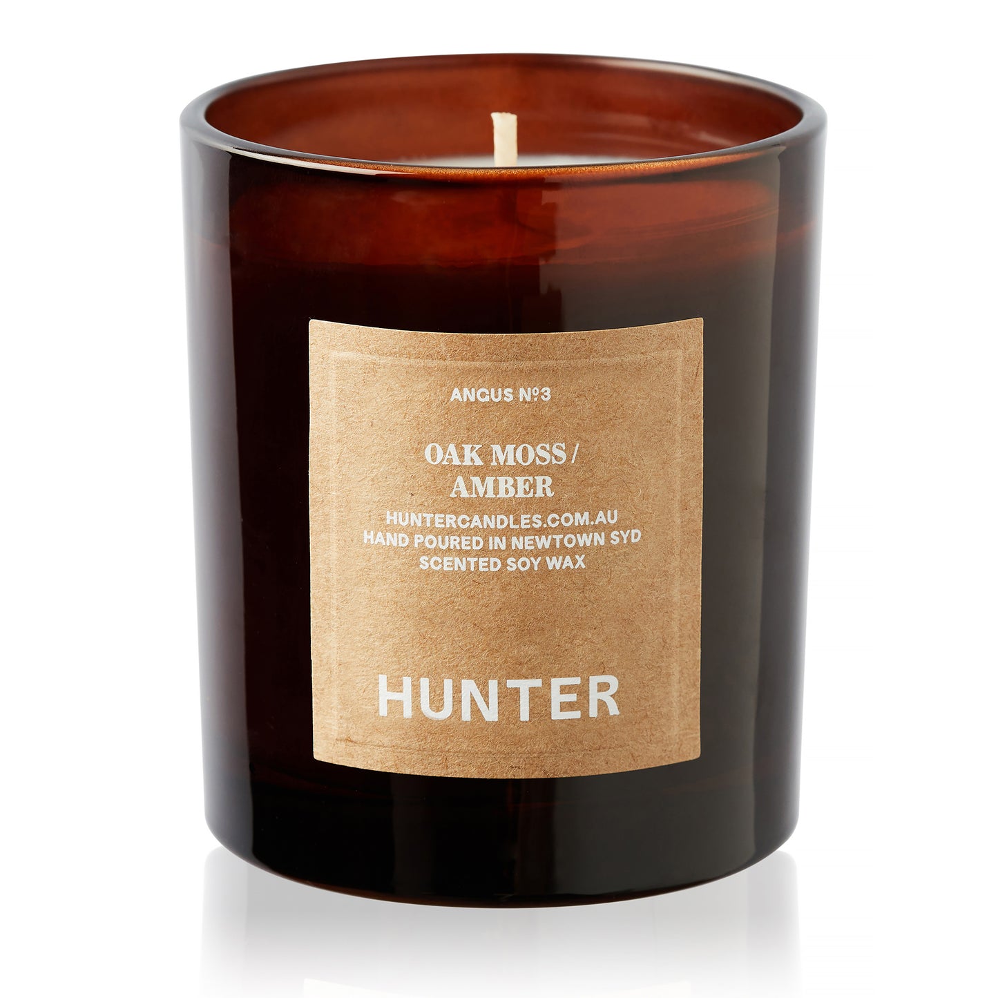 Hunter Candles Scented Candle Angus / Oak Moss + Amber