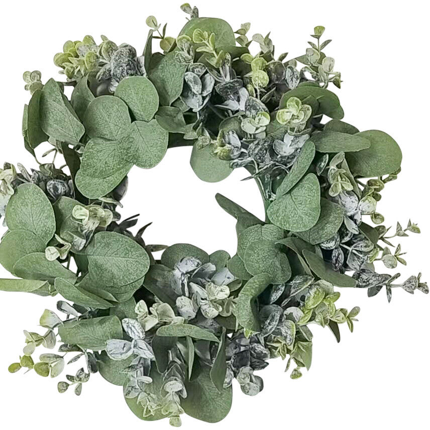 Christmas Hanging Wreath Silvergum Sml 28x28x5cm
