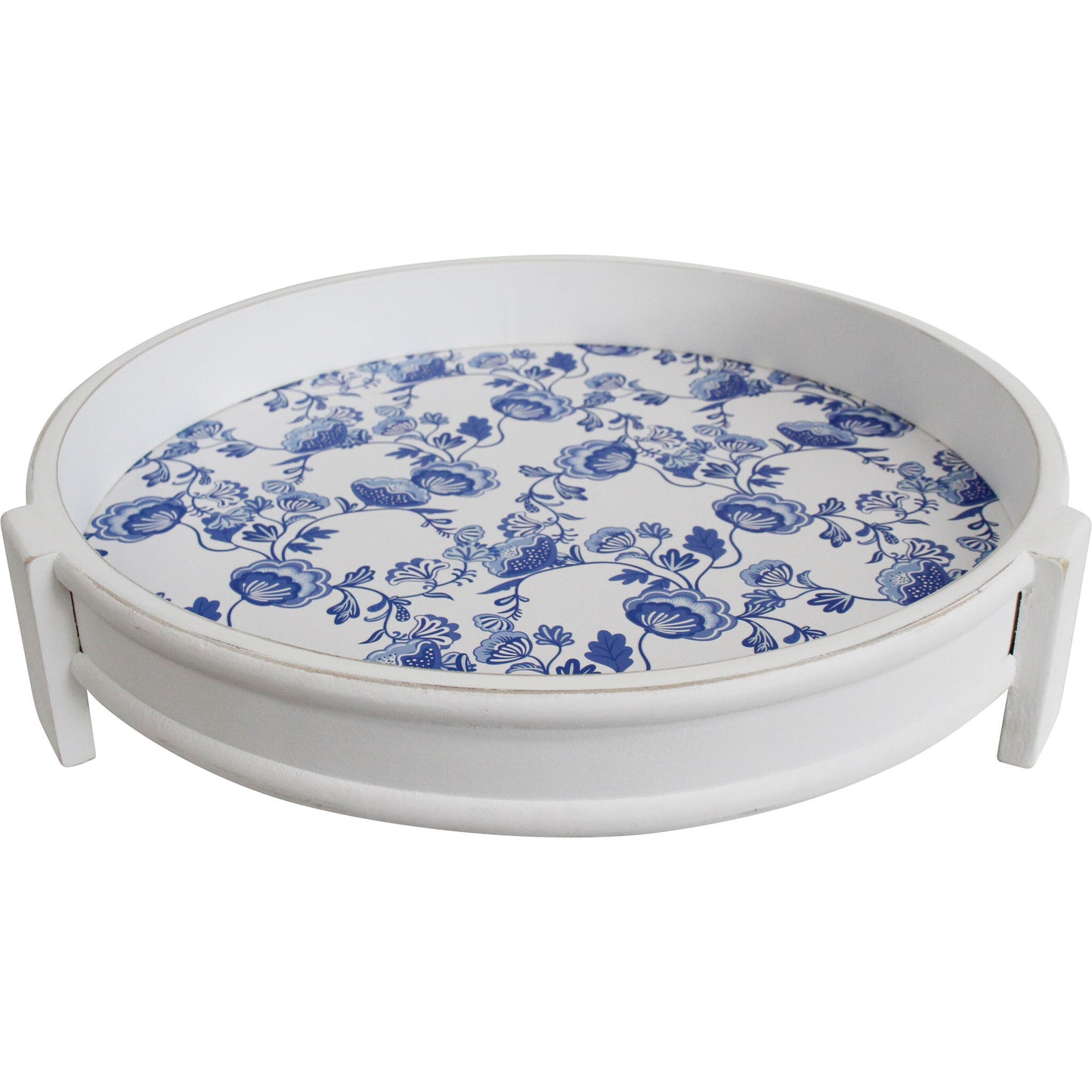 Blue and White Floral Serving/ Serving Decor Tray