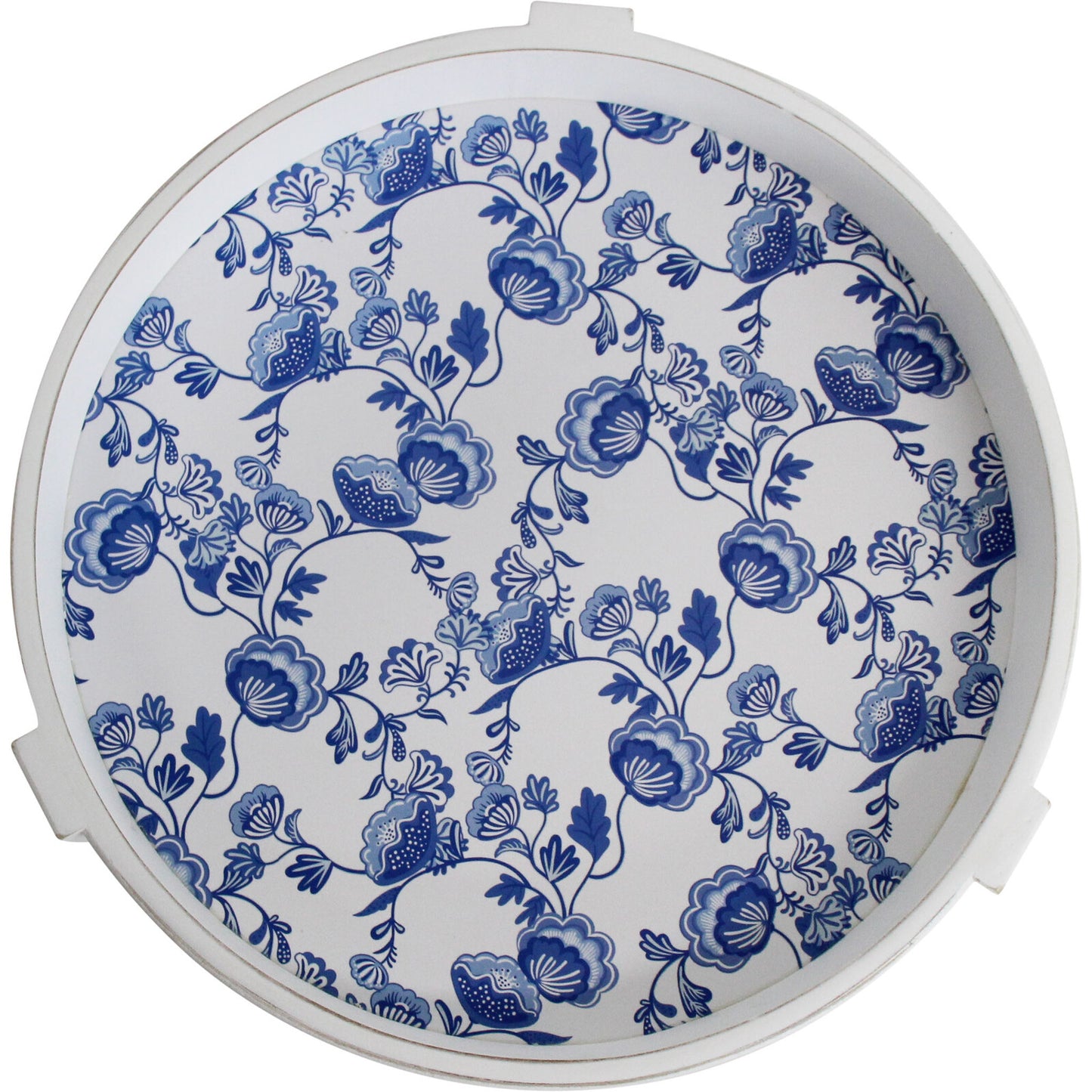 Blue and White Floral Serving/ Serving Decor Tray