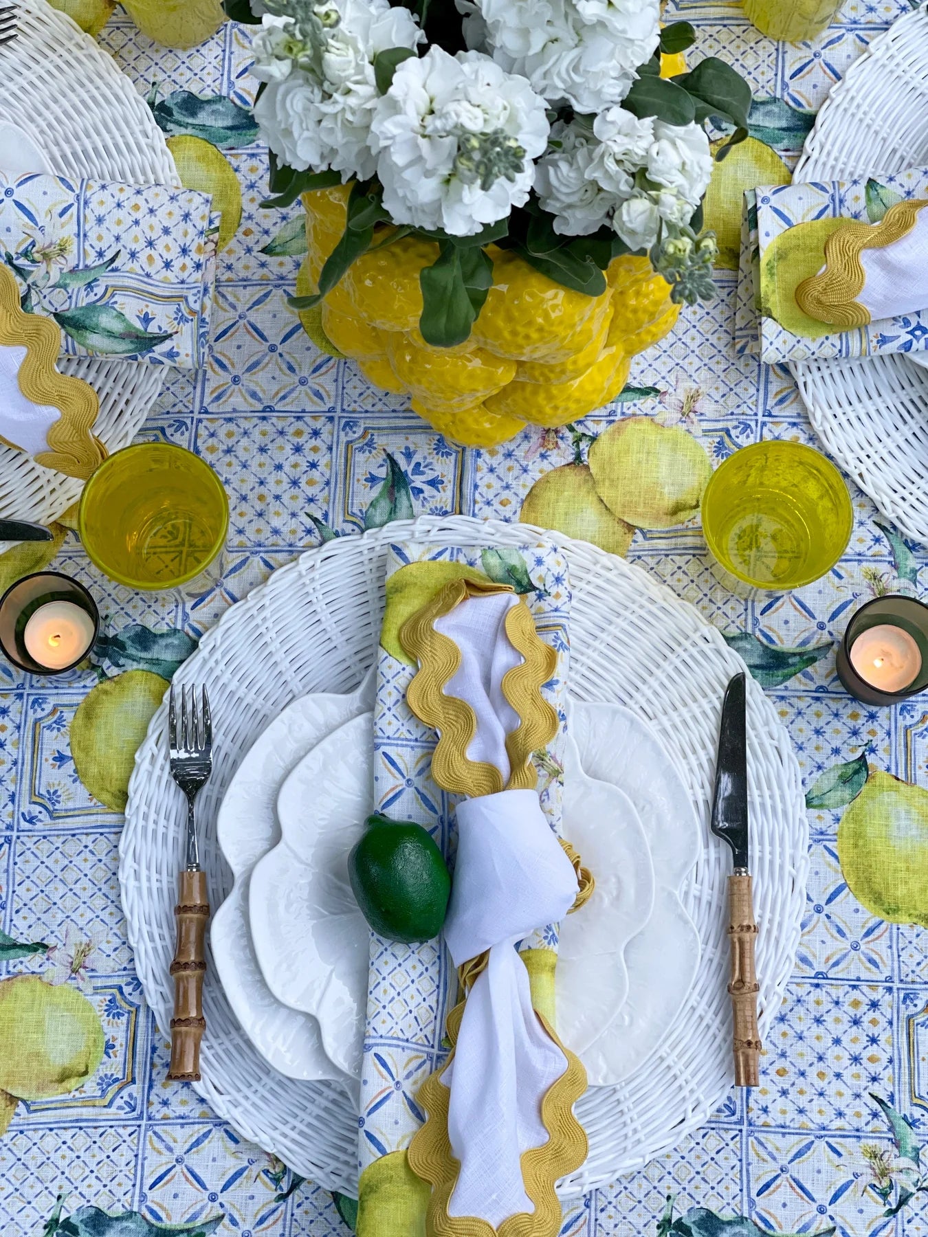 100% Linen Tablecloth Amalfi 180x300cm