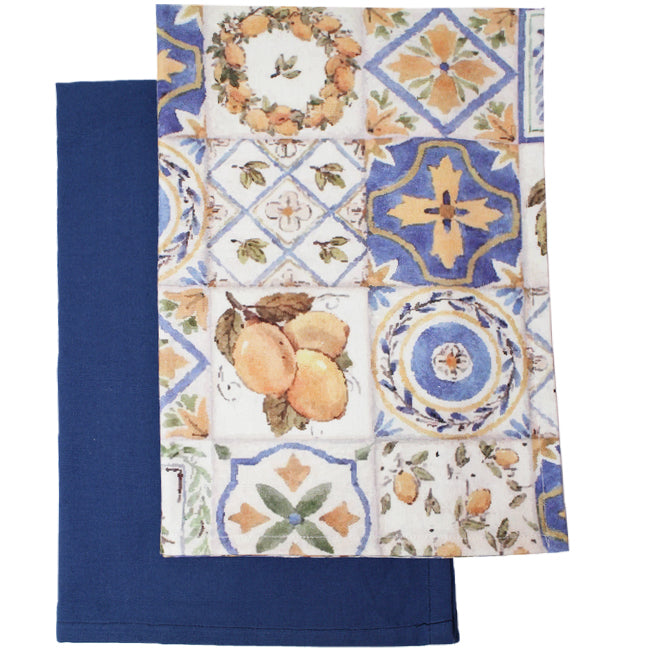 Set of 2 Portile Cotton Kitchen Tea Towels