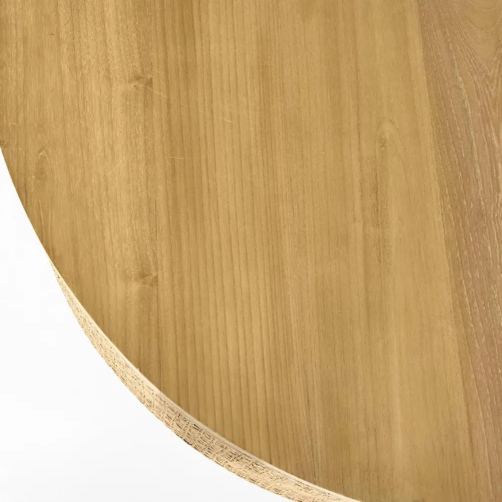 Zoe Coffee Rattan & Timber Round Natural Table