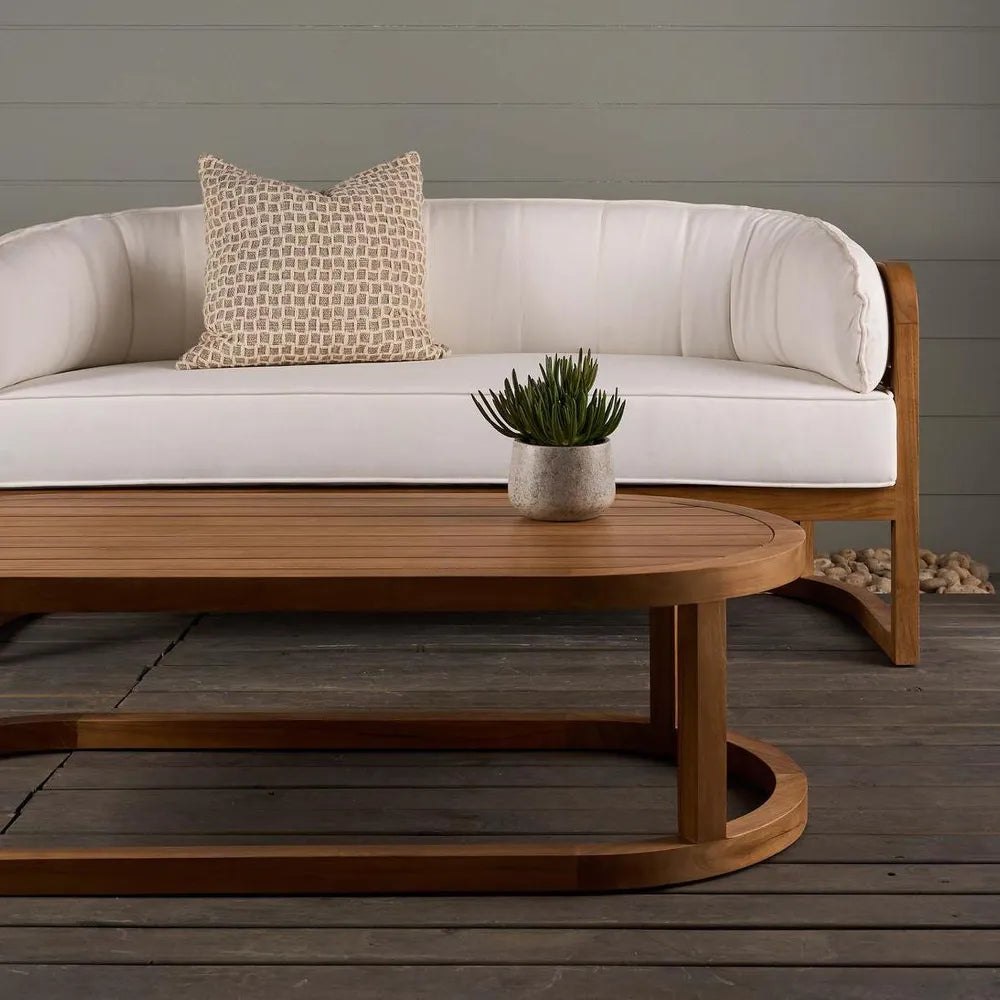 Weave Teak Coffee Outdoor Table