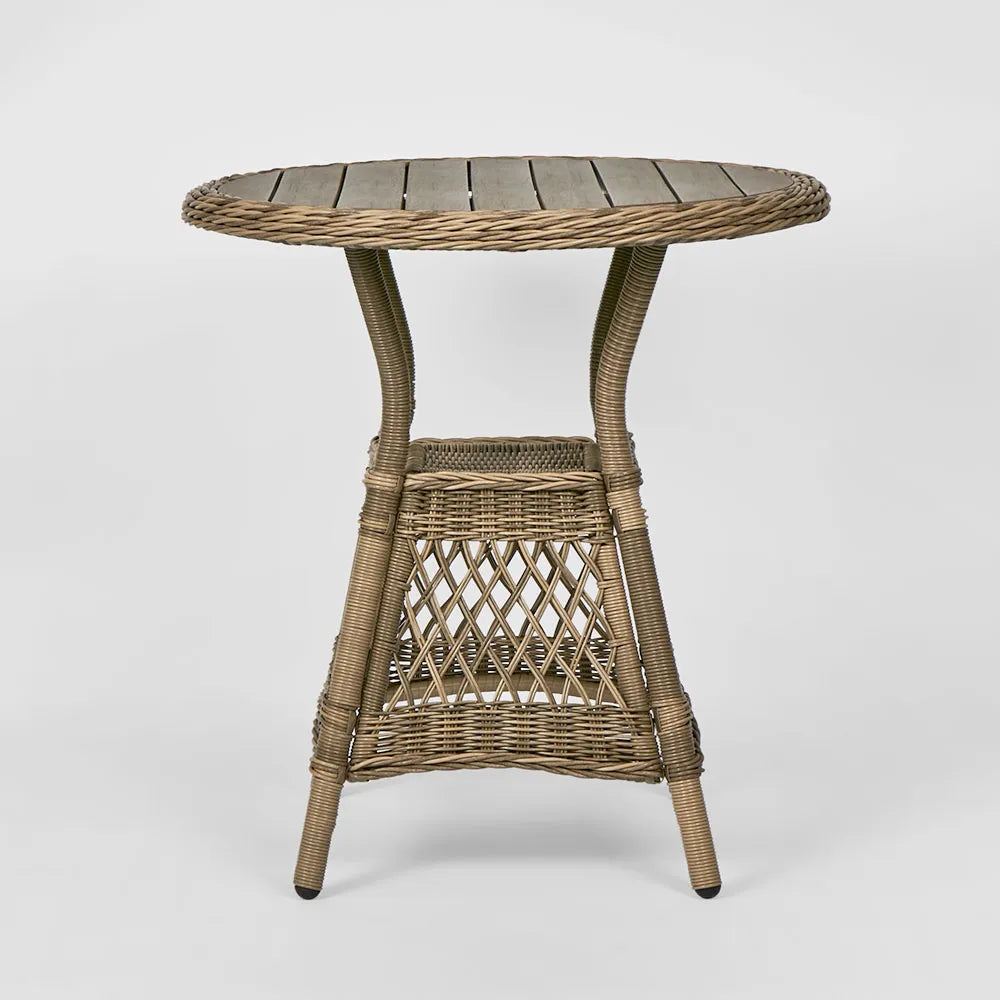 Marco Aluminium Synthetic Wicker Outdoor Table Natural