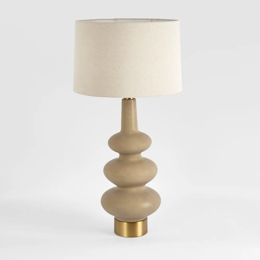 Linden Sandstone Table Lamp & Linen Shade ETA 03/10/2025