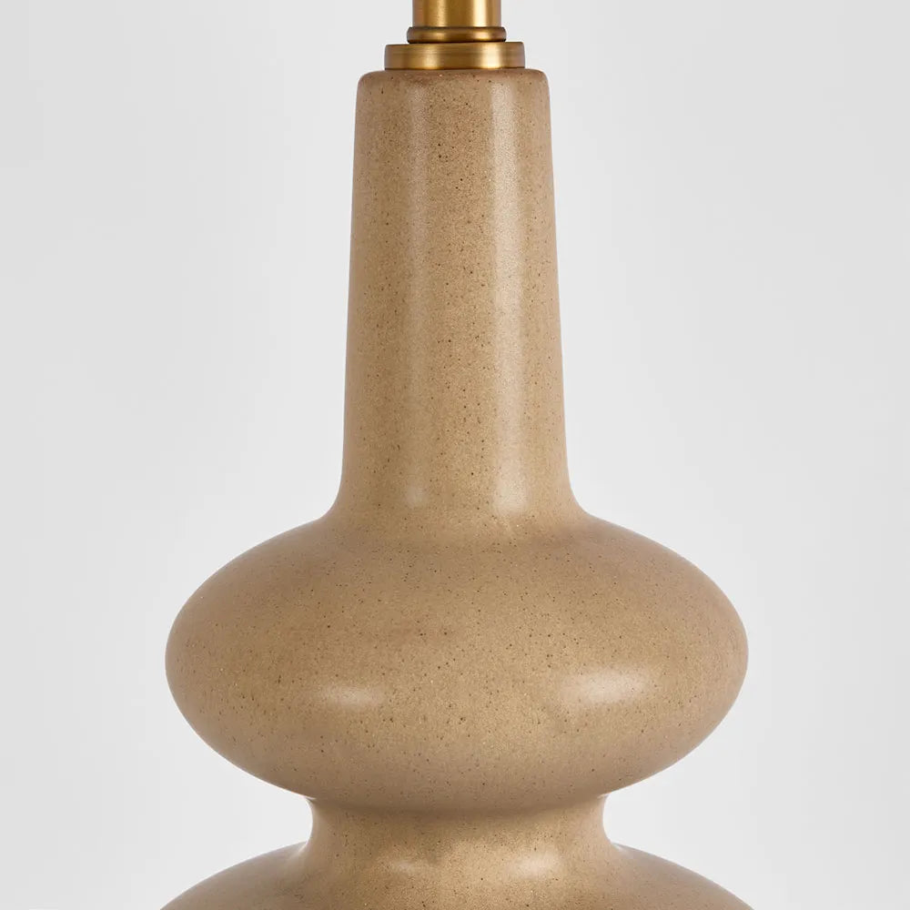 Linden Sandstone Table Lamp & Linen Shade ETA 03/10/2025
