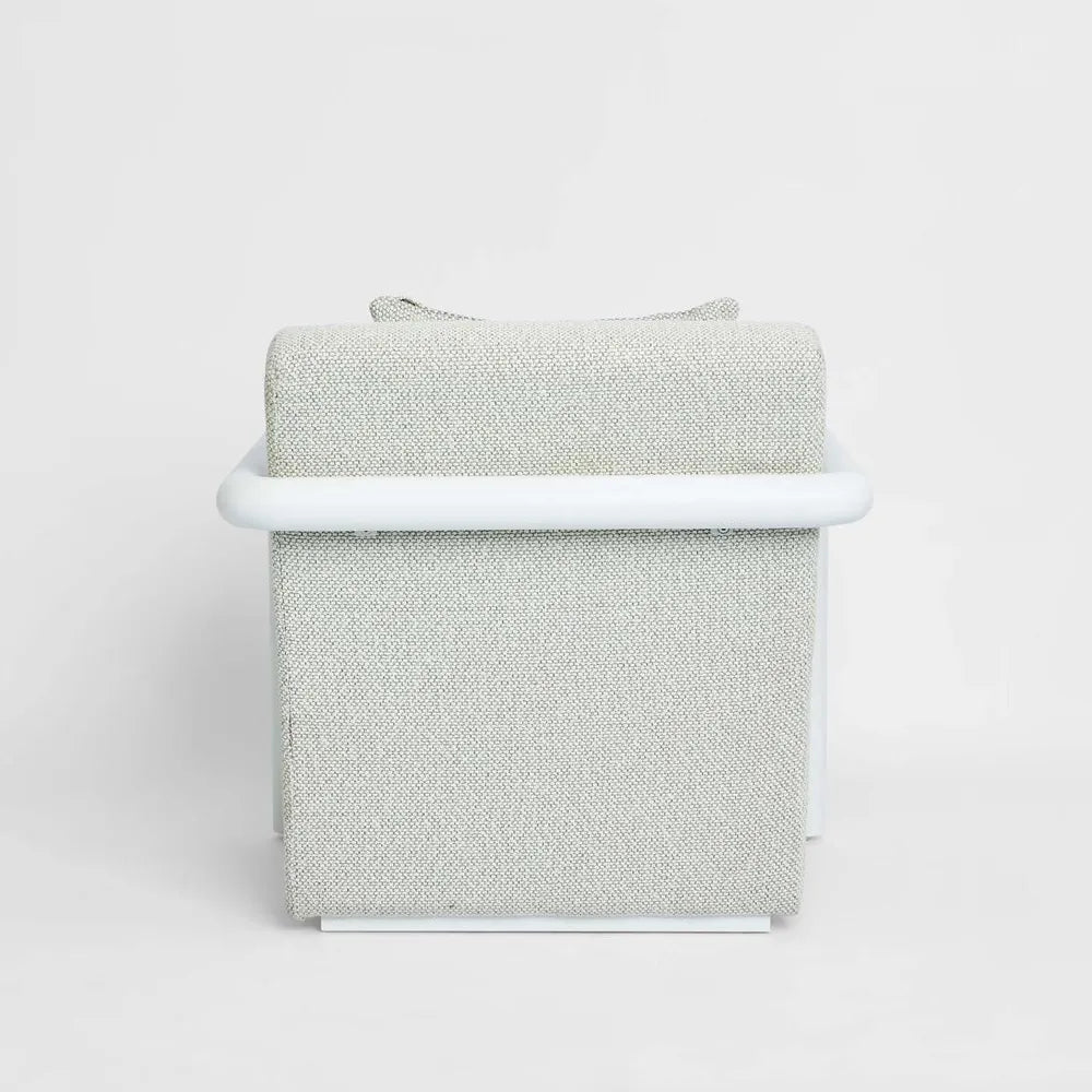 Outdoor Argo Armchair Ecru With White Frame