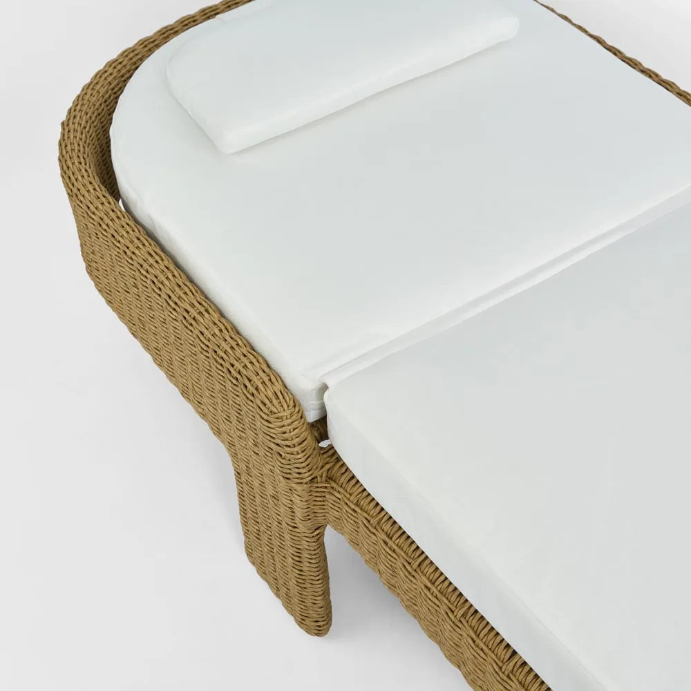 Cassius Outdoor Sunlounge Bed Natural