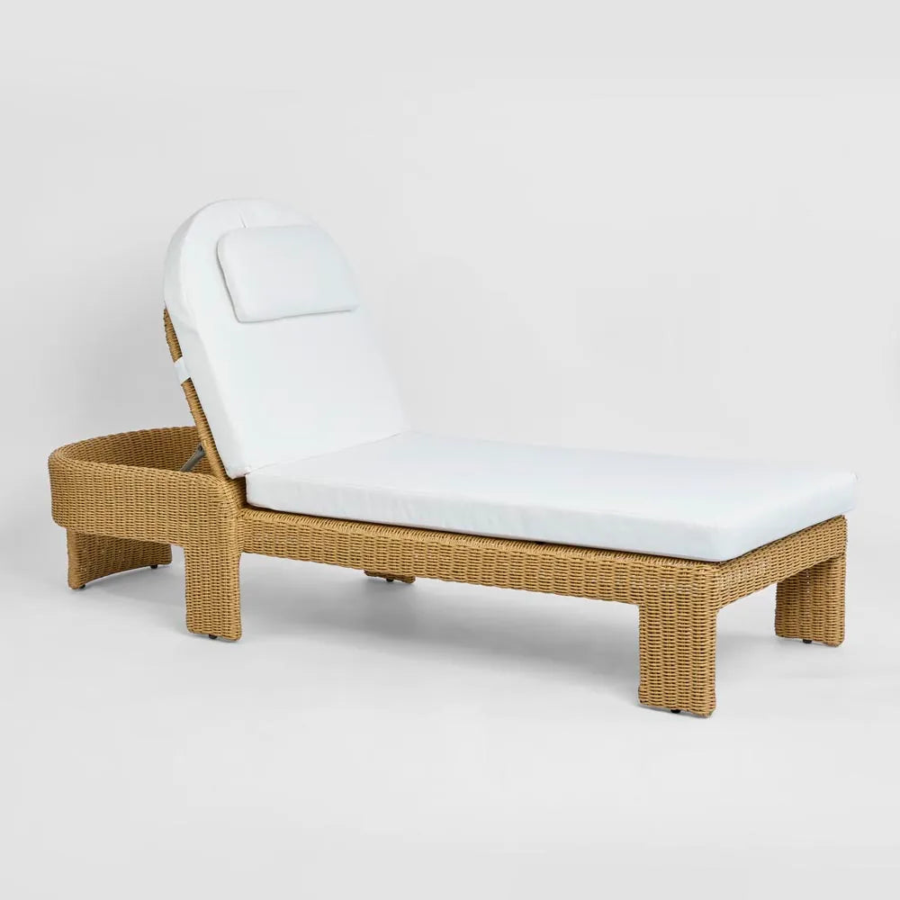 Cassius Outdoor Sunlounge Bed Natural