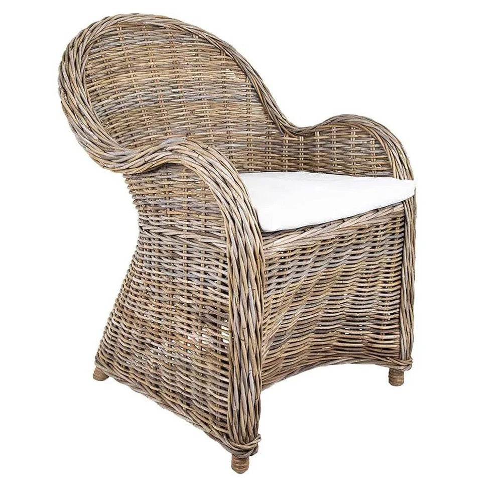 Long Island Wicker ArmChair With Cushion Outdoor Under-Cover PRE- ORDER ETA 27/08/2025
