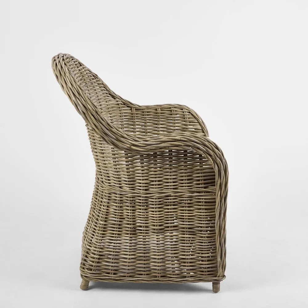 Long Island Wicker ArmChair With Cushion Outdoor Under-Cover PRE- ORDER ETA 27/08/2025