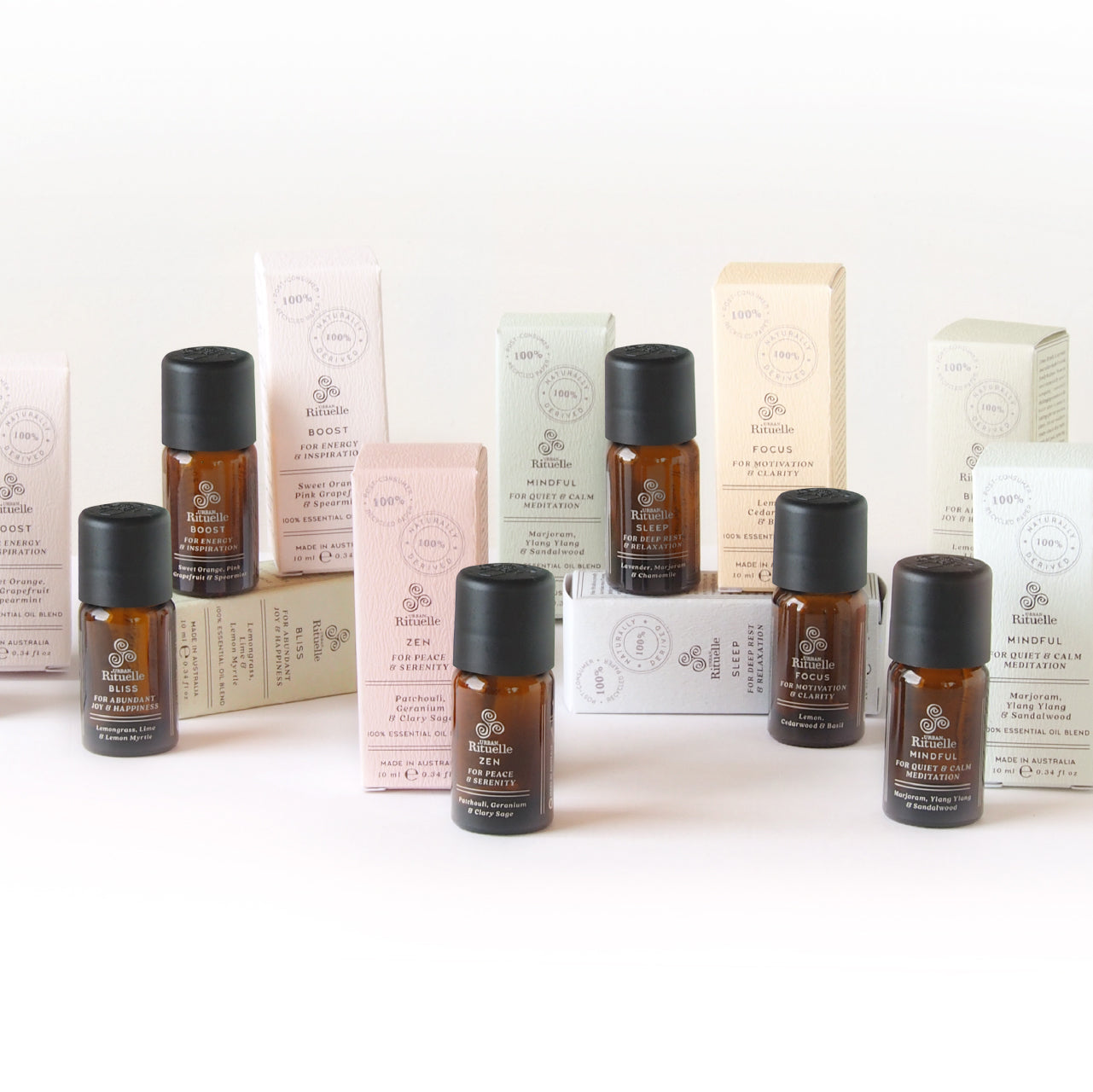 Urban Rituelle Gift S/3 Nr Essential Oils-Bliss, Mindful & Zen