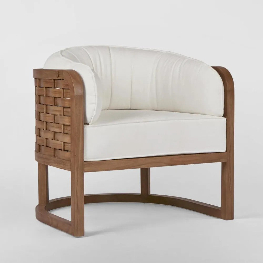 Weave Teak Armchair- Indoor/Outdoor Use