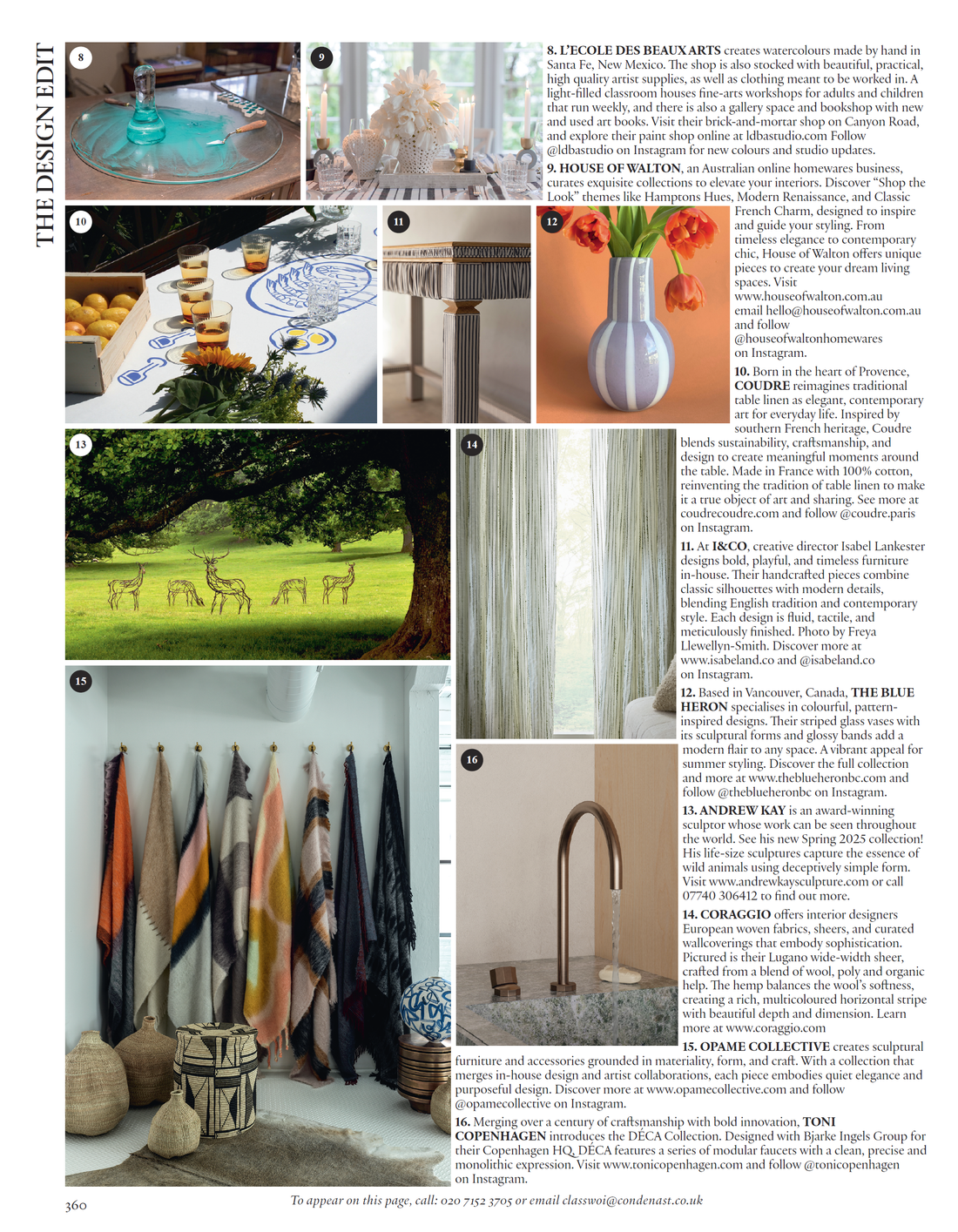 Australian Elegance Goes Global! House of Walton Featured in The World of Interiors October 2025 Issue