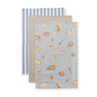 Pack/ 3 Shelly Beach Multi Teatowel